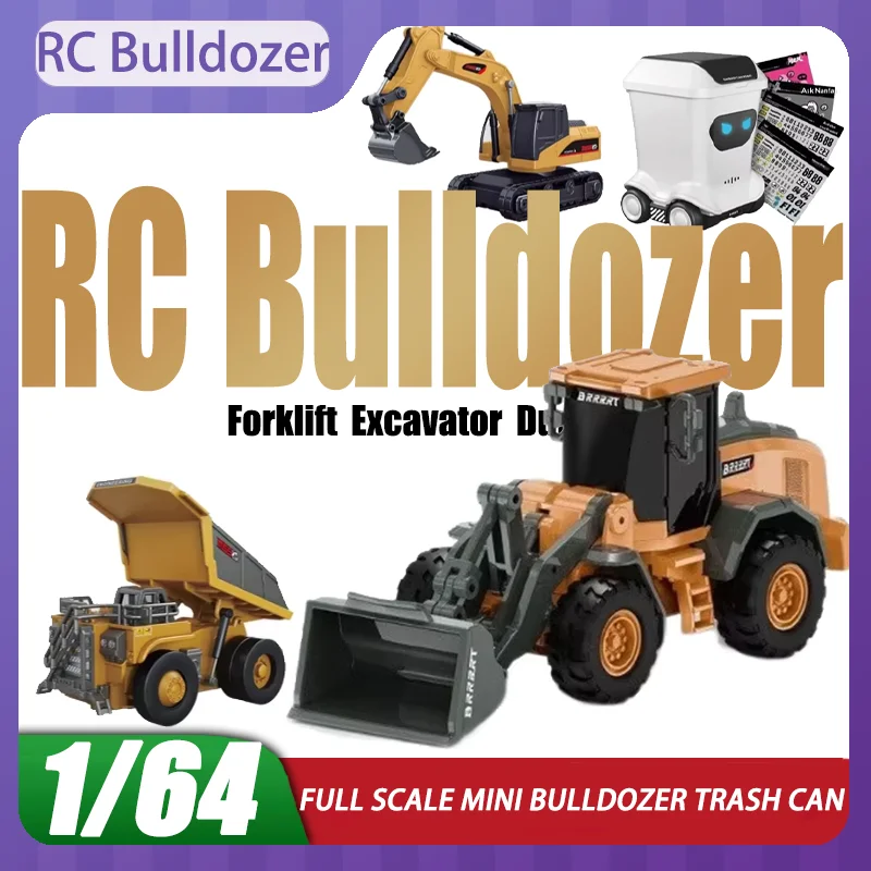 Mini Tank RC Robot Voiture Télécommandée - Camion, Pelleteuse, Bulldozer