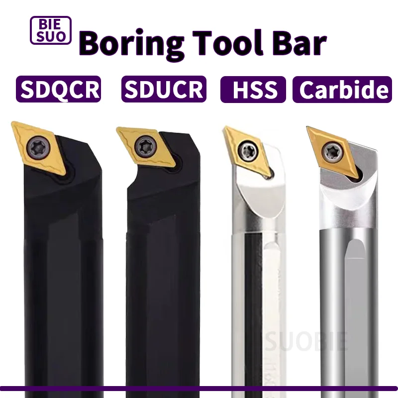 Сверлильный винт SDXCR SDUCR SDQCR для токарного станка S10K S12M, внутренний поворот HSS C08K DCMT, карбидный держатель инструмента из легированной стали 0902 11T3