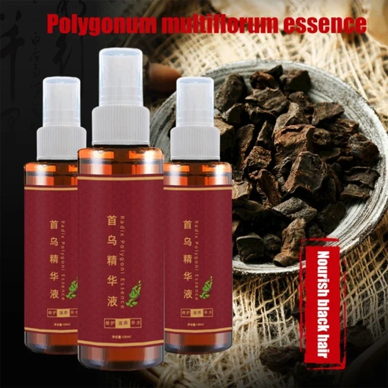 Nourishing Hair Essence for White Hair Natural Herbal Supplement Hair Growth Essence Oil Liquid Shampoo Gray Turn Black - Image 5