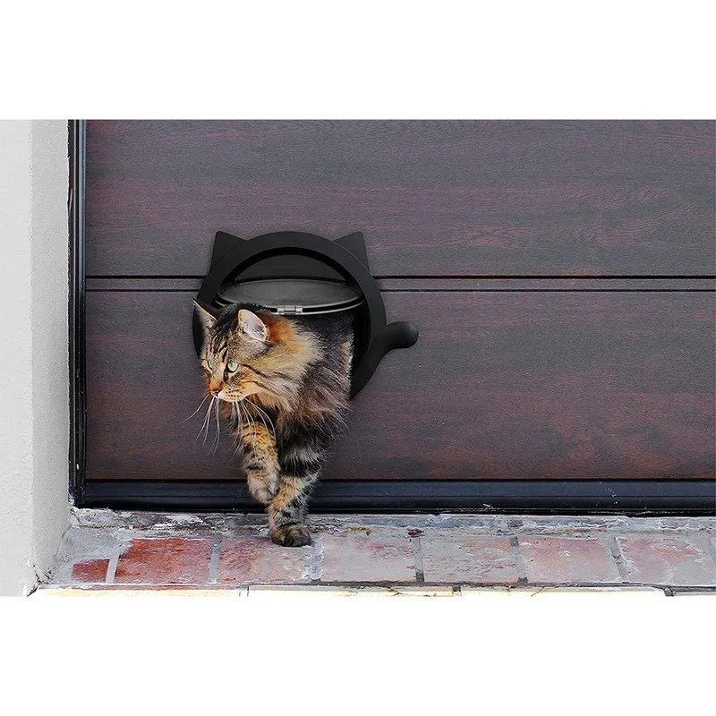 Pet Cat Door Fence Way Locking Cat Flap For Interior Doors