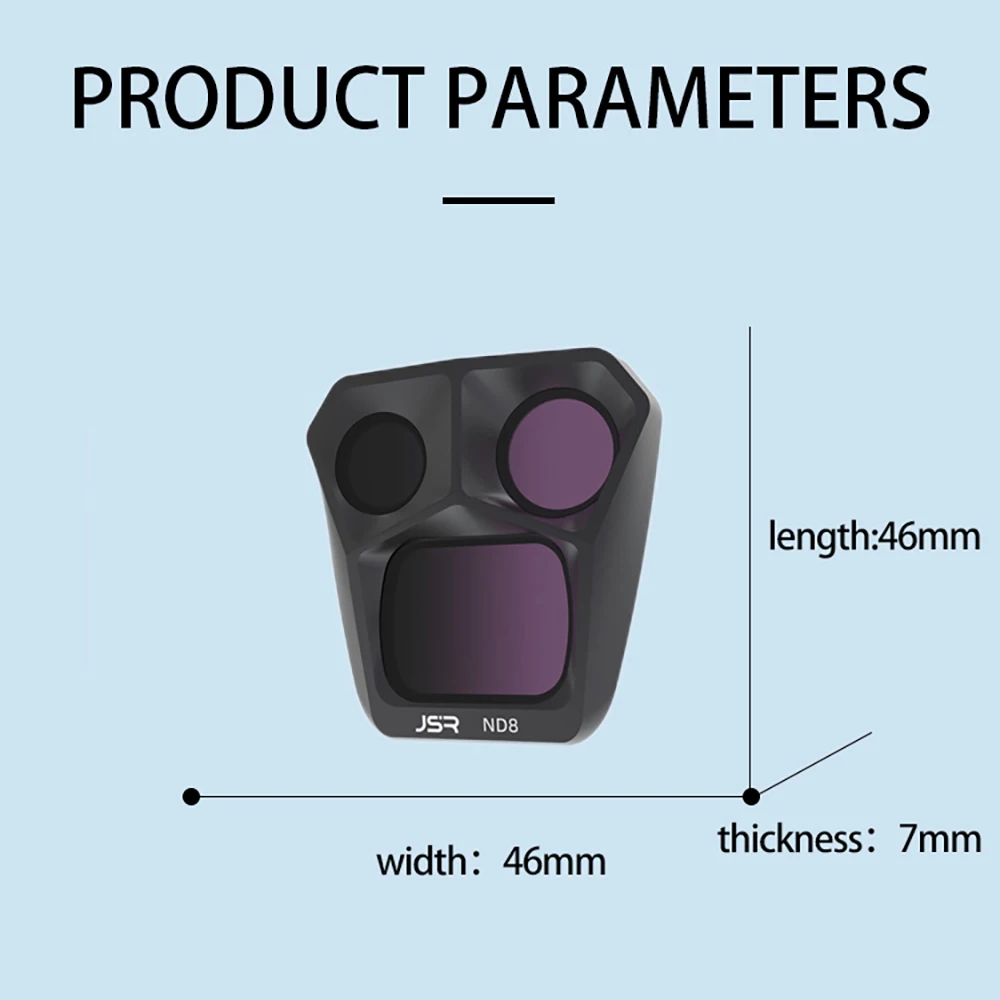 Filtre ND pour DJI Mini 3/Pro/Air 3 - Lot 3IN1 ou 4IN1