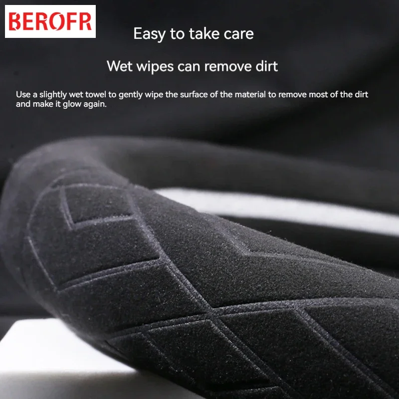 For Nissan 350Z Thin 3.5 AT MT 2004 2003 2006 Car steering wheel cover breathable and sweat absorbing suede