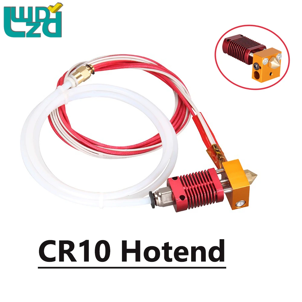 

CR10 J-head Hotend Extruder Kit 12V 24V 40W 1.75 0.4MM Bowdon Nozzle MK10 MK9 Heat Block HeatSink 3D Printer Parts