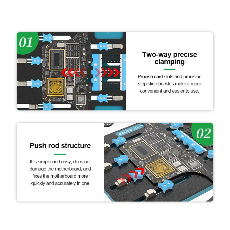 Neue relife RL-605 pro laptop motherboard chip reparatur rotierende befestigung für motherboard reparatur chip entfernung kleber feste werkzeuge – Detail 12