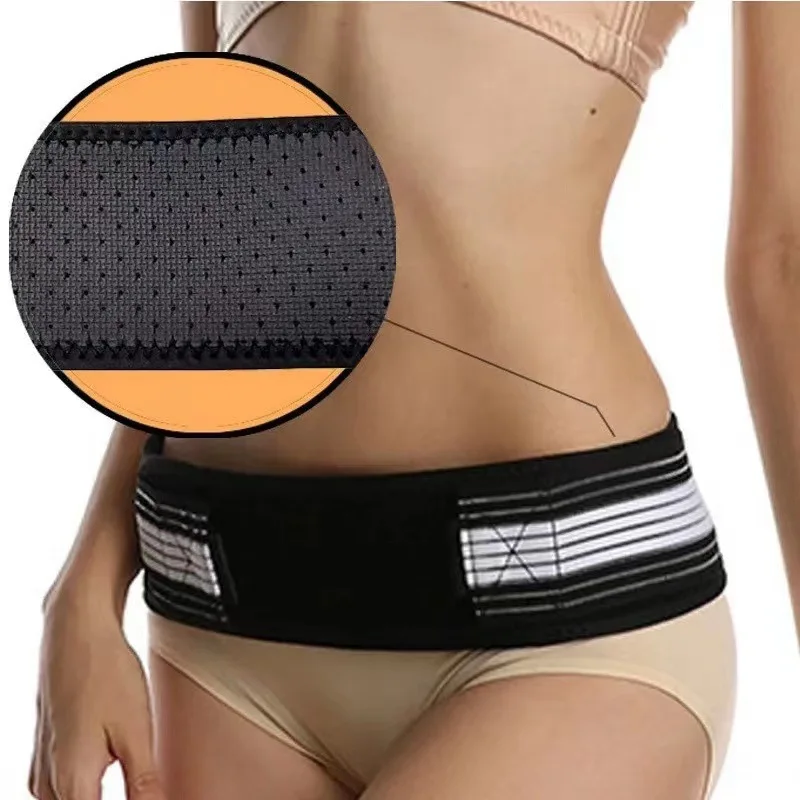 Sacroiliac Joint Hip Belt Lower Back Support Brace for Sciatica Pelvis Lumbar Pain Relief Adjustable Compression Belt