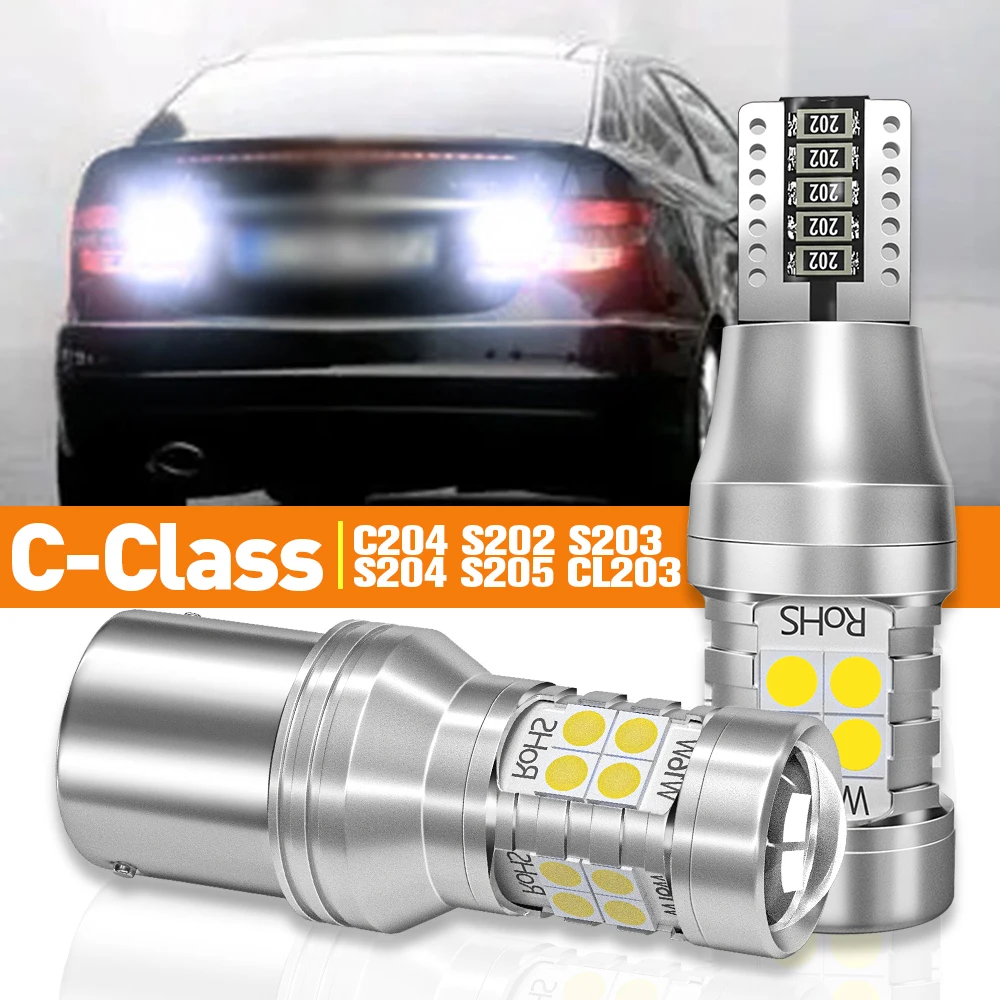 

2pcs LED Reverse Light For Mercedes Benz C Class C204 CL203 S202 S203 S204 S205 2005 2006 2007 2008 Accessories Canbus Lamp
