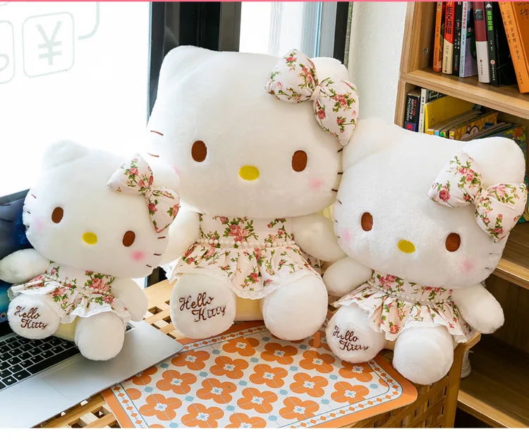 Hello Kitty Plush Toy Kawaii Plushie Stuffed Plush Animals Doll Pillow Gift Girl