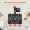Heat Press Machine 8 in 1 Combo 15x15 Inch, 360° Swing Away Digital Tshirt Press Machine, Clamshell Sublimation Heat Press 5