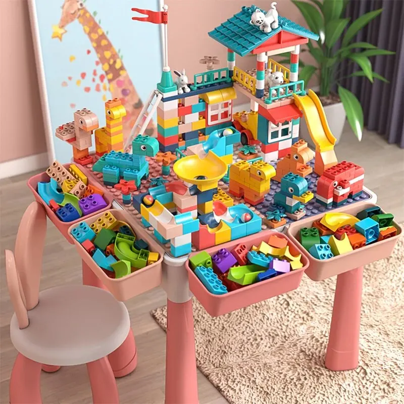 Double-Sided Kids Activity with Storage 1