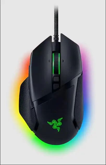 Mouse Gamer com Fio 26000 Dpi Sensor Óptico E-sports com Iluminação Rgb para pc e Laptop Razer-v3