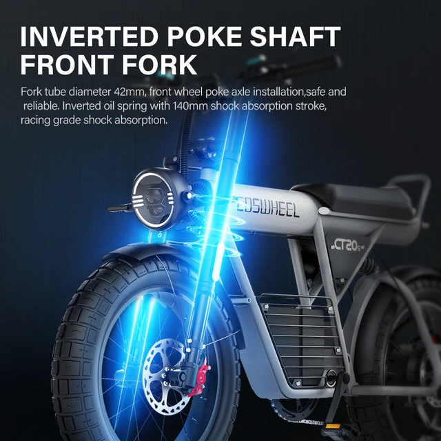 Ｓ！！ 　COSWHEEL This 40MPH Electric Bike is MAD! Coswheel CT20s Review - YouTube