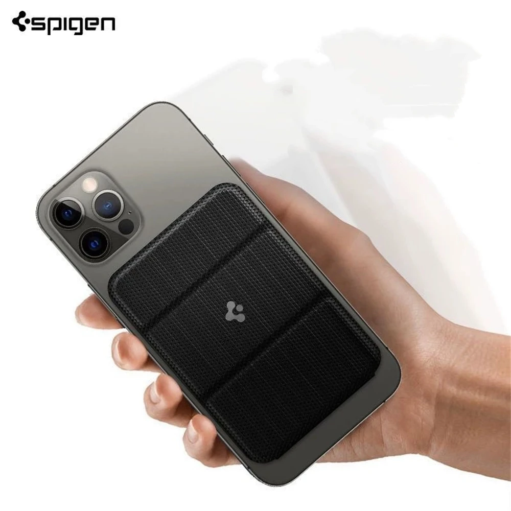 Original Spigen Leder-Faltmagnet-Matte-Wallet-Kartenhalter für MagSafe Kartenhalterung für iPhone 17 16 15 14 13 Pro Max Air – Detail 13