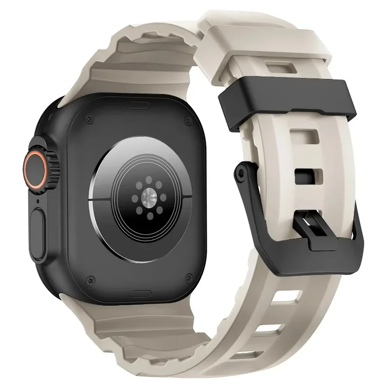 Sport Silicone Titanium Band - Soft Rubber Bracelet Strap
