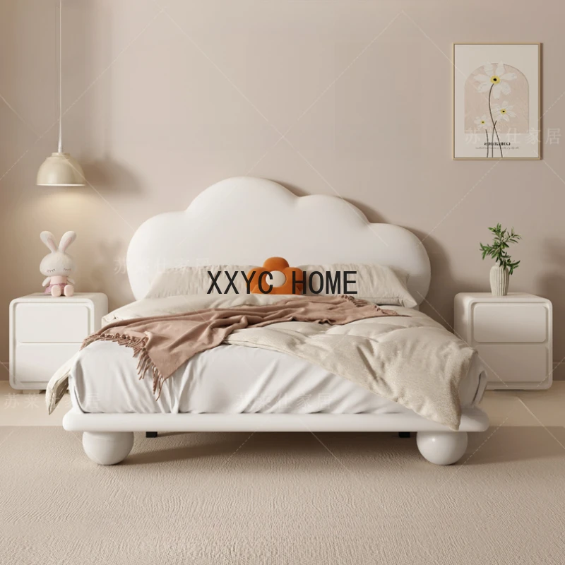 

Princess Dream Children Bed Customization Cream Wind White Modern Simplicity Children Bed Cama Infantil Bedroom Furniture QF50TC