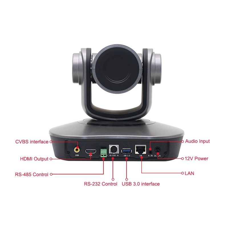 TC610U3 10배 광학 줌 풀 HD 및 USB3.0 출력 비디오 회의 PTZ IP 카메라