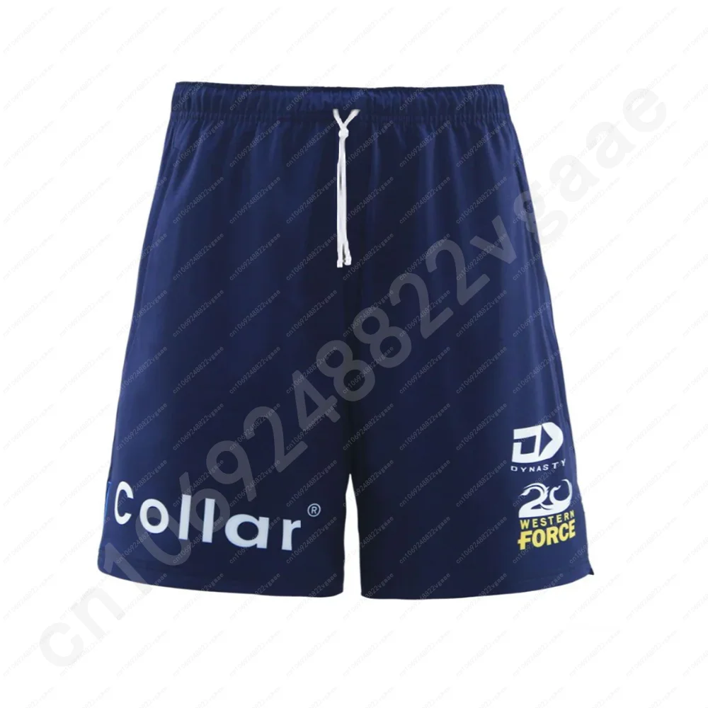 Western Force Mens Gym Short Rugby Jersey Men Clothes Top Trousers Train Pants Adult Sweatpants Team Boys Tee Match Gift