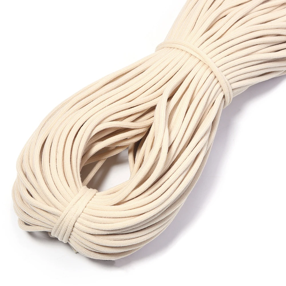 10 Yards of 3mm Colorful High-Elastic Round Band for DIY Crafts and Accessories