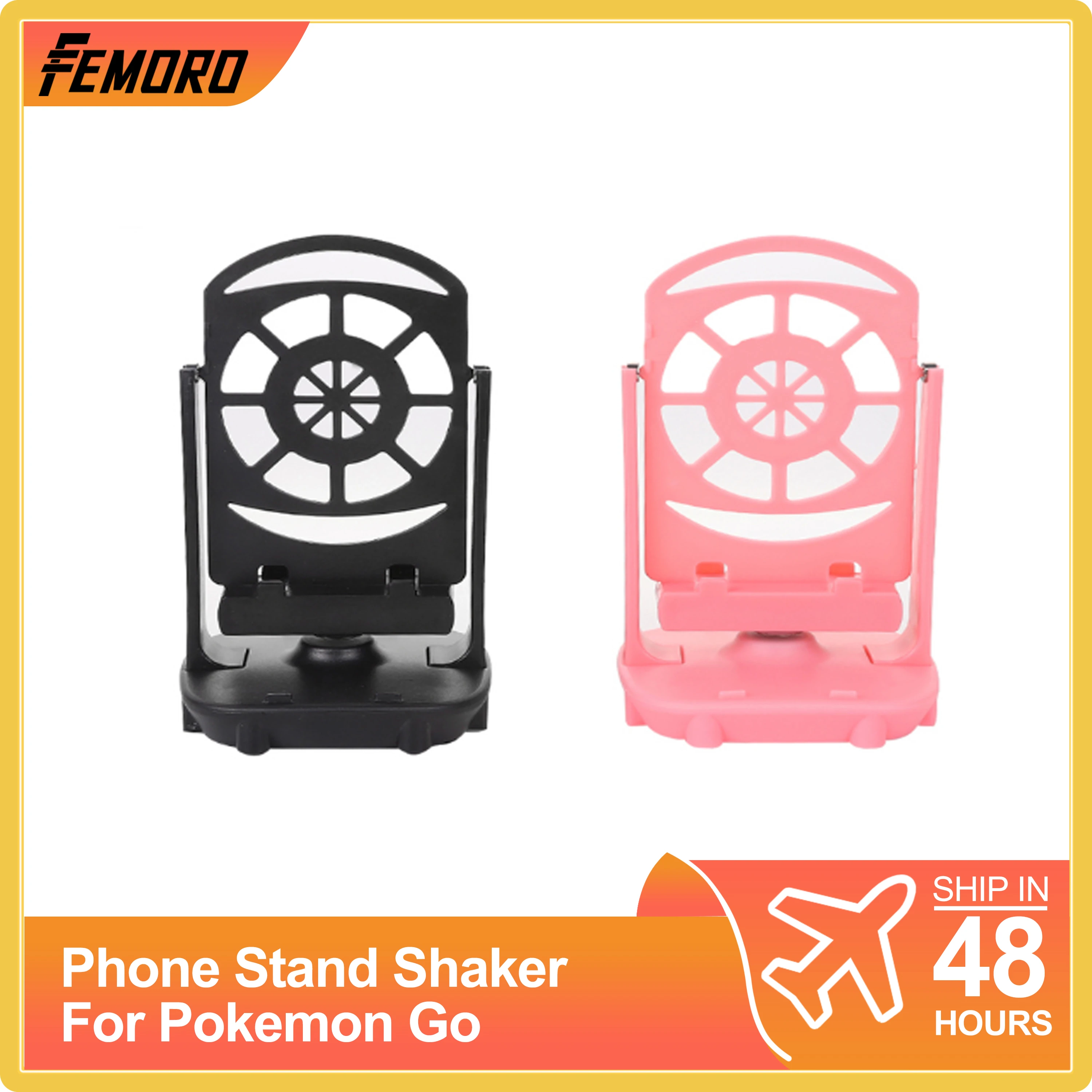 Femoro Mobile Phone Stand Shaker Automatic Brushing Step Artifact For Pokemon Go Walker Phone