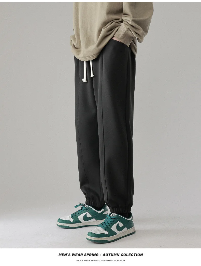 Description Picture 5 of item2024 New men's simple and versatile leggings casual pants, men's sanitary pants, student pantssweatpantssweatpants men