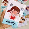 Baby Montessori Toys Emotion Weather Learning Card Cartoon English Flash Cards Kids Learning Toy Educational Toys for Children 3