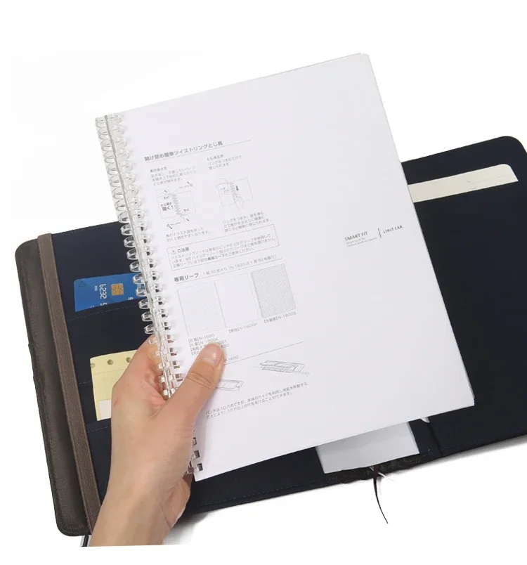 Japan LIHIT LAB portable multi-layer test paper storage bag Waterproof A5/B5 Multi-function storage bag Account book