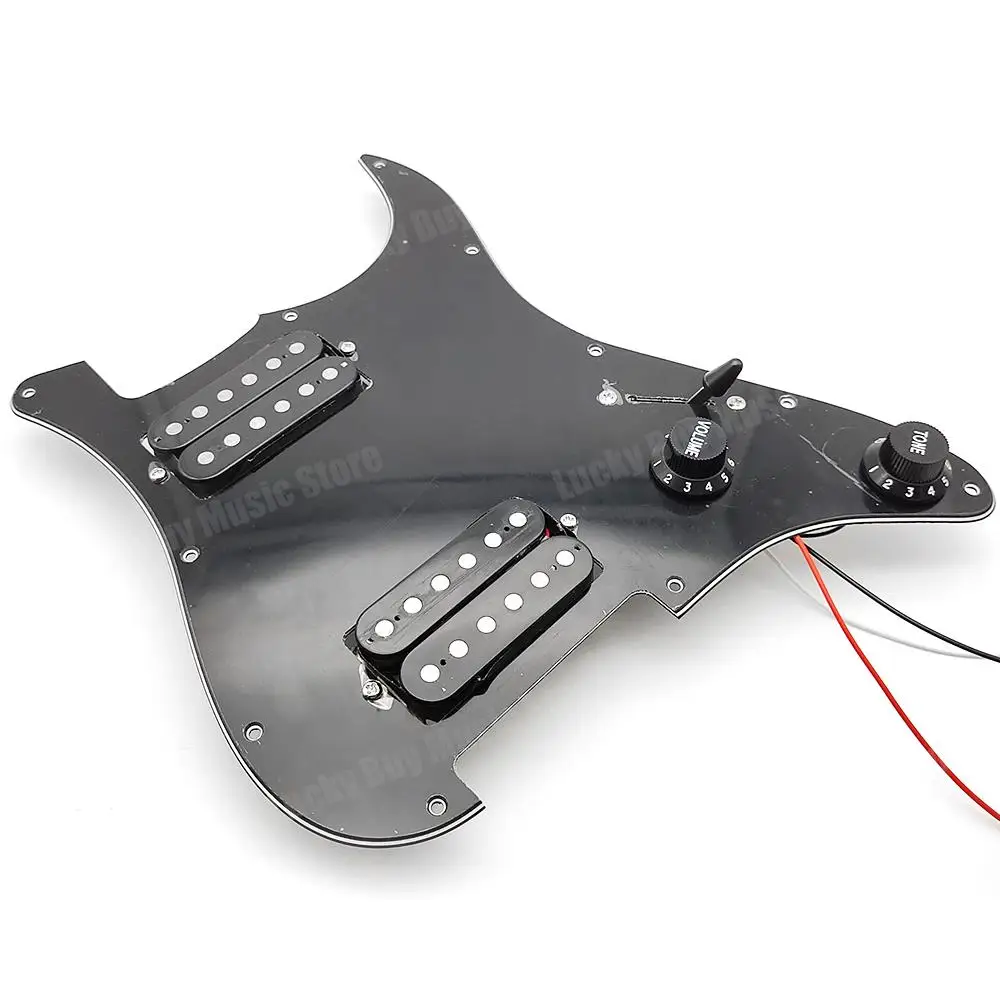 Guitar Loaded Pickguard, Direct Replaces, Durable, Loaded Prewired Pickup Pickguard Sturdy ,Easy Installation White For Electric Guitar Parts With