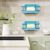 Wall Mounted Glove Rack Wall Mounted Metal Glove Box Holder for Healthcare Food Service Anti-slip Tissue Box for Dentist 1