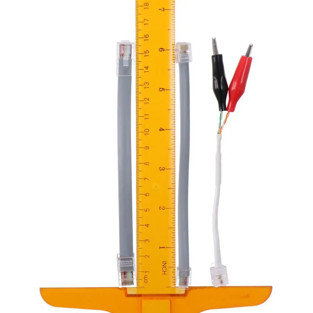 Tone and Probe Wire Trace Kit Replacement Cables Leads with Alligator Clips RJ11 / RJ12 / RJ45 Plug Electrical Equipment Parts alligator clips test clip test hooks clips alligator clip adapter