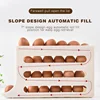 4 Layer Slide Egg Storage Box Automatic Rolling Egg Holder Refrigerator Side Door Storage Box Kitchen Egg Dispenser Organizer 5