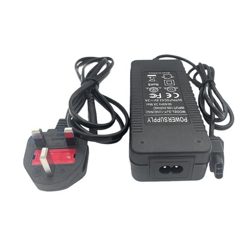 

Electric Scooter Power Adapter For NIU Kqi 2/ Kqi 3 Scooter Charger 53.5V 2A Lithium Battery Charger UK Plug Durable Easy To Use