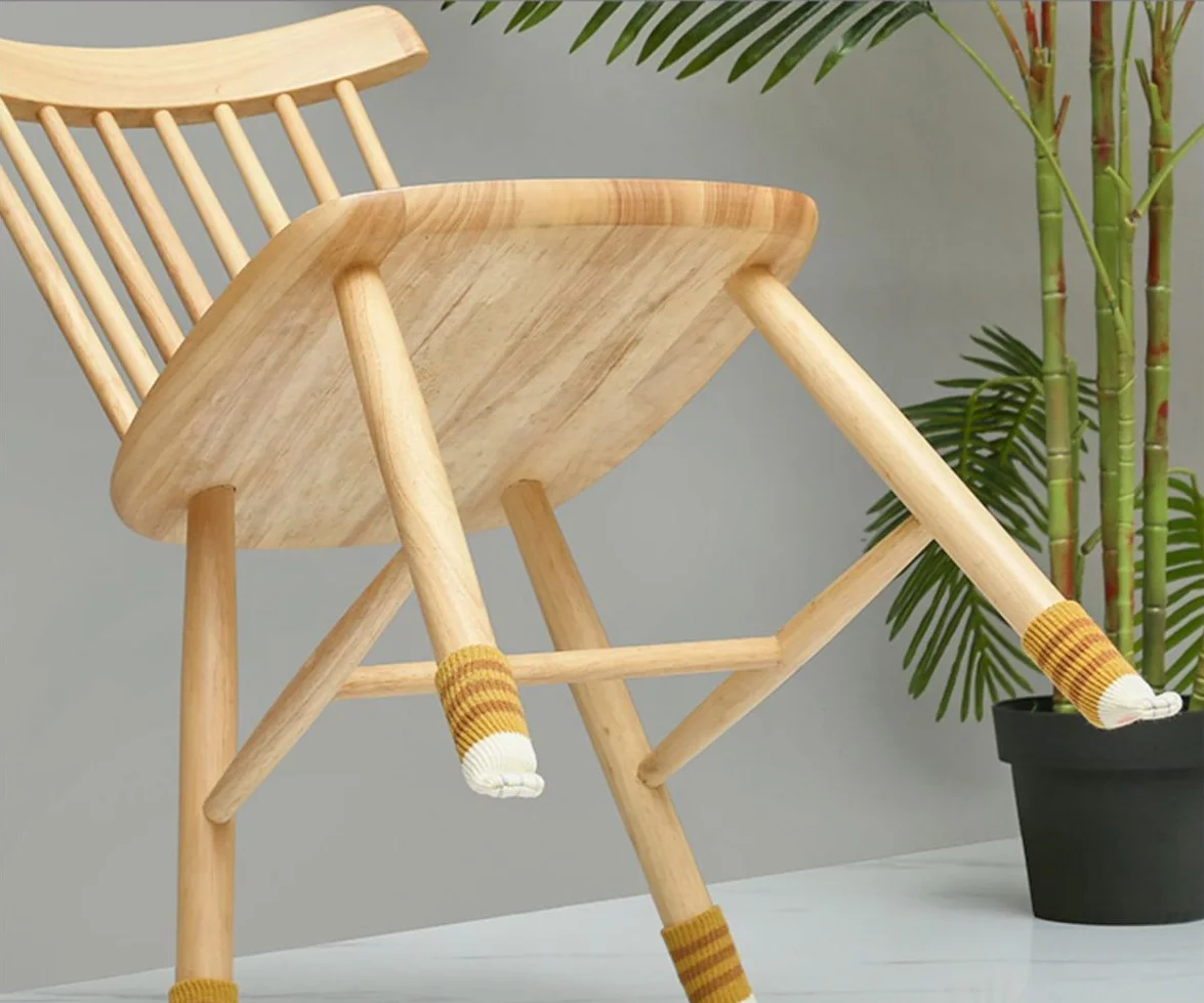 Description Picture 4 of item16Pcs Chair Legs Socks Knitted Furniture Feet Floor Protectors Anti-slip Pads Silent Thicken Table Chair Leg Socks Covers