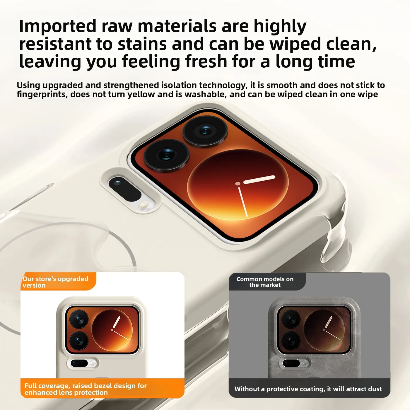 Magnetic Wireless Charging Protective Phone Case - Hard Silicone Skin Cover