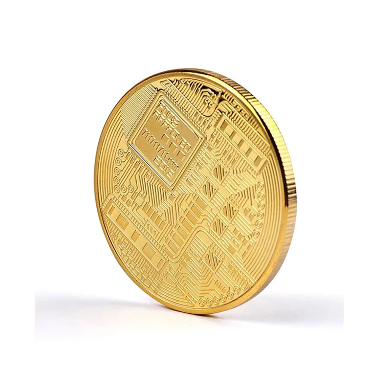 Bitcoin Coin Gold And Silver Money Game Play Art Collection Commemorative Bit BTC Metal Antique Imitation bitcoin commemorative coins