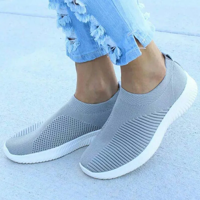 Women's Sneaker Slip On Women Sneakers Breather White Shoes Women Casual Sneaker Sports Shoes Comfortable Vulcanize Shoes Female 2