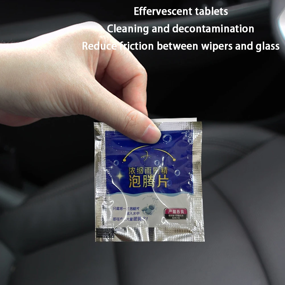 Solid Cleaner Car Windscreen Cleaner Effervescent Tablet Car Windscreen Wiper Solid Windshield Glass