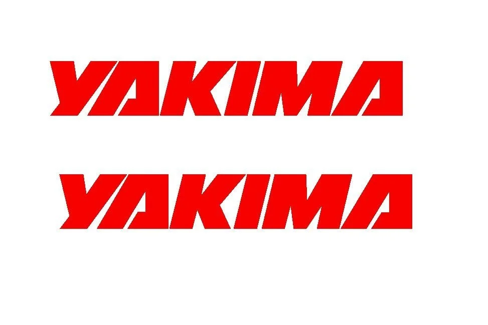 

For 2Pcs 2 Yakima Rack Die Cut Vinyl Sticker Decal Bike Car Styling
