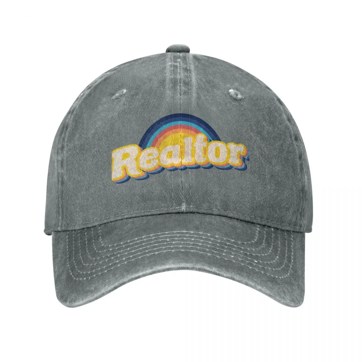 

Realtor retro vibeCap Cowboy Hat cap golf Bobble hat Beach outing sun hats for women Men's