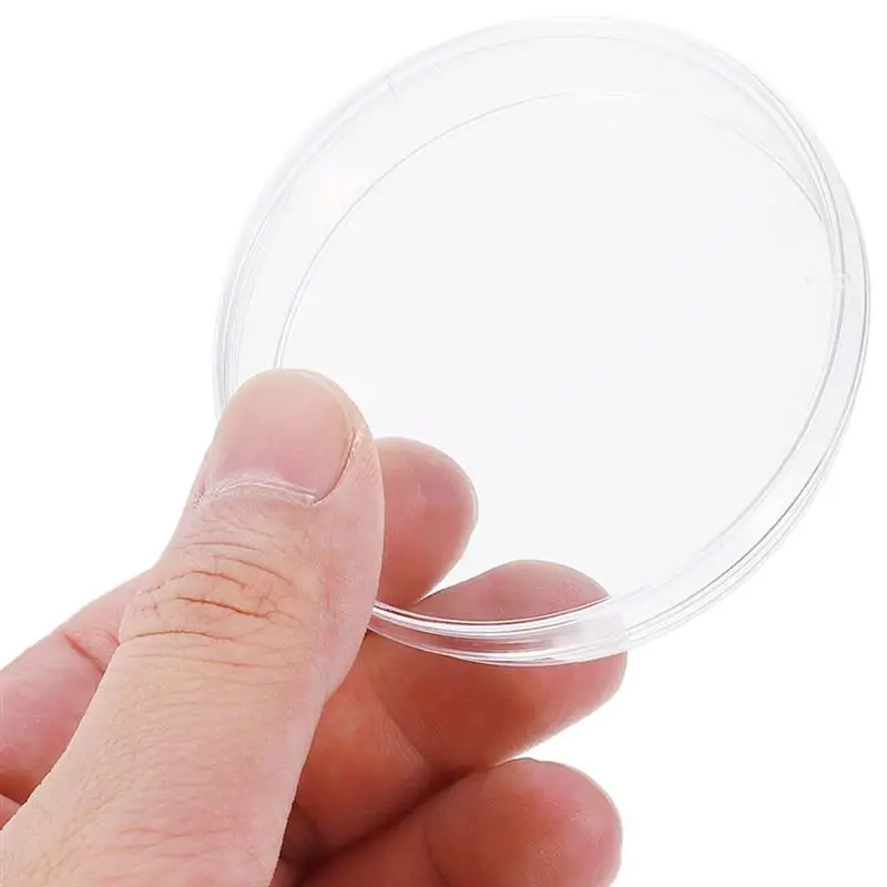 Petri Dishes 10Pcs Agar 60mm Petri Dishes Plastic Transparent With Lids Bacteria Culture Dish Biological Scientific