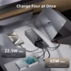 ROMOSS Power Bank 27000mAh Portable Laptop Charger with 65W USB C Fast Charging External Battery Pack for iPhone 16 iPad MacBook 4