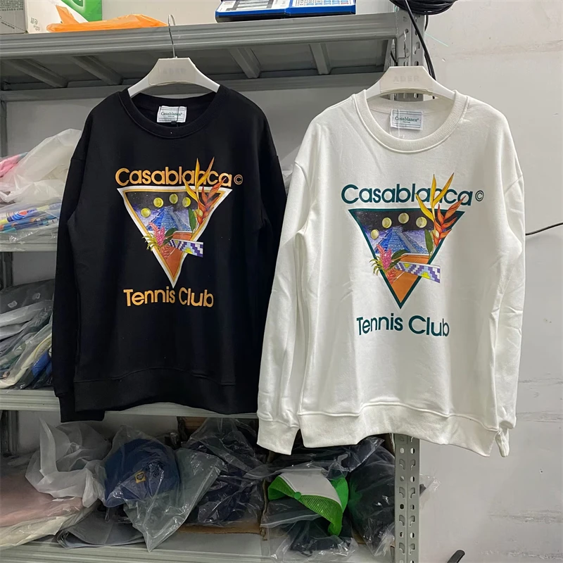 

GYM 2023fw Casablanca Tennis Club Hoodie Men Women Triangle Logo Sweatshirts Pullover