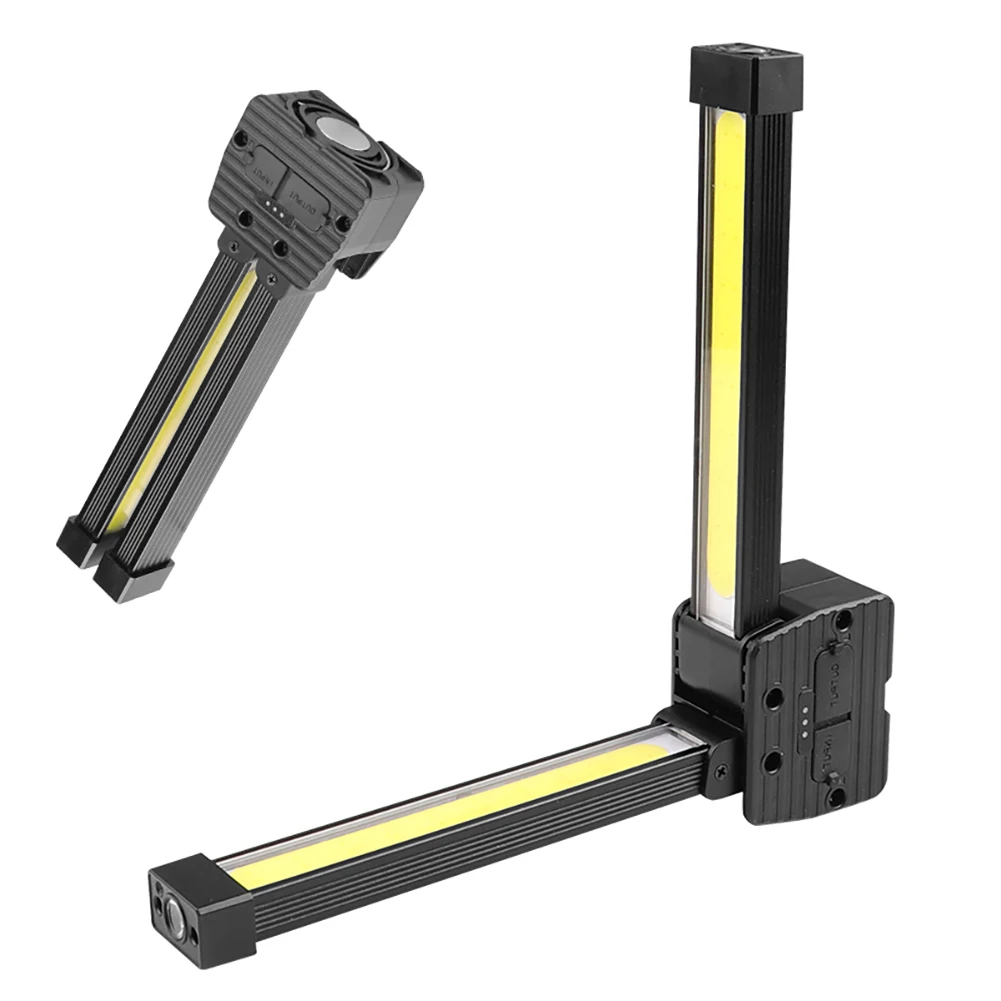 COB Camping Light USB Rechargeable XPE LED Emergency Floodlight IPX4 Waterproof Adjustable Multifunctional Inspection Lamp