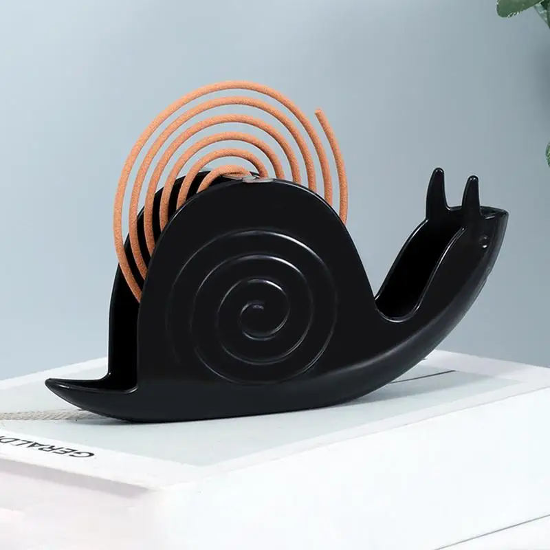 Coil Burner Holder Incense Ash Storage Rack Snail Design Coil Rack Home Fireproof Coil Vertical Stand Support Base Incense Coil