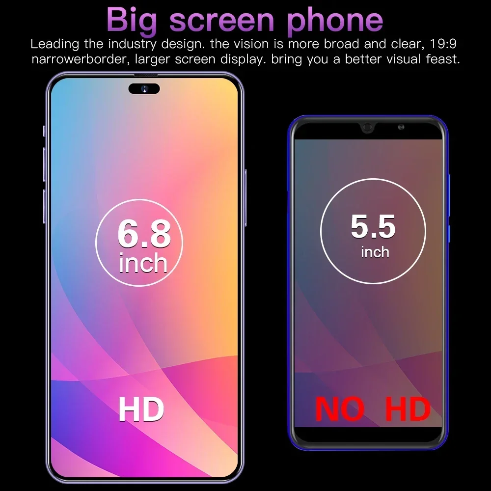 Brand New pro 16 Original 16GB+1TB For Smartphone 6.7 inch Full Screen ...