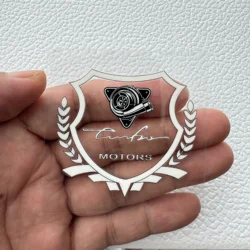 Turbo Car Emblem Sticker (1PC)