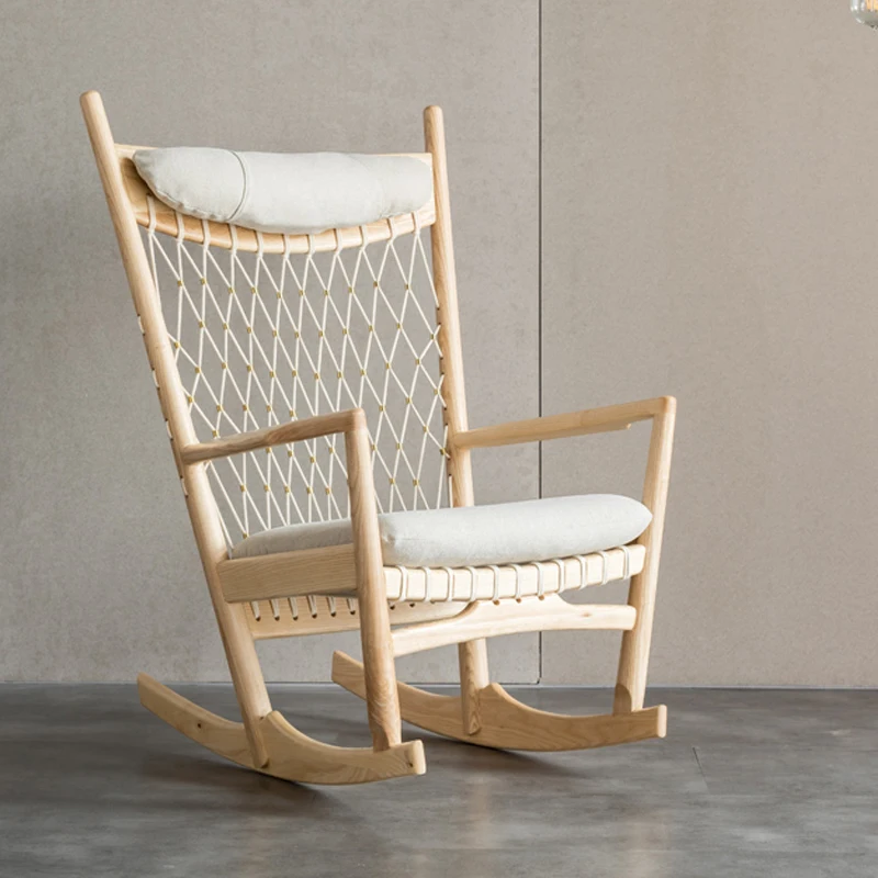 Rope-rocking-chair-balcony-reclining-chair-household-indoor-living-room ...