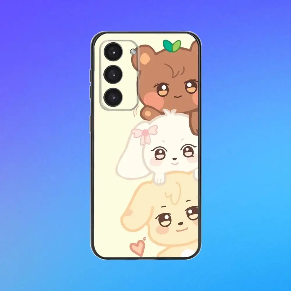 Stylish Black Soft Phone Case with Cute Design