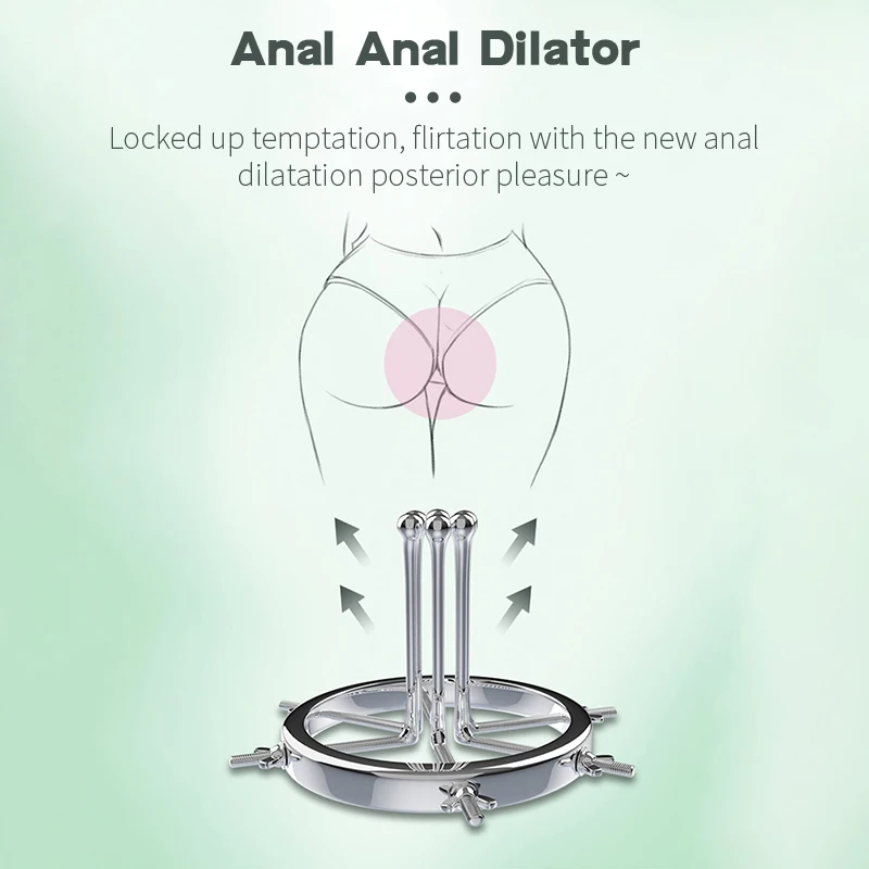 SM Extreme Anal Spreader Vaginal Dilator Vaginal Speculum Mirror Adult Masturbator Anus Dilators Plug Sex Toys Medical Device