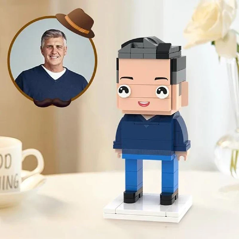 brick figures personalized Figure Building Block Sets customize the mini version of you Unique gifts for Birthday Anniver building block toys building block toy building block kits