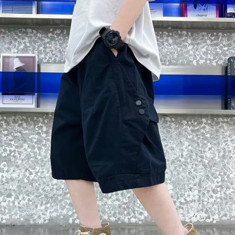 

Boys' summer thin shorts Middle aged boys' western-style ruffian pants Children's Cargo pants 14 year old boys' panties