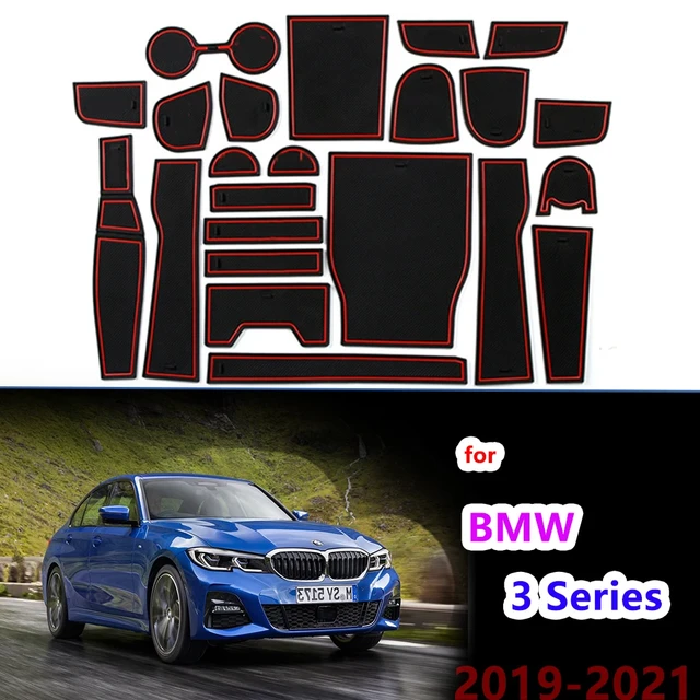 Anti-Slip Gummi Tasse Kissen Tür Nut Matte für BMW 3 Serie G20 G21 2019  2020 320 330 318 320i 330i 318d M Zubehör Aufkleber - AliExpress